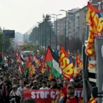 Italy Tightens Security as Tens of Thousands of Students and Workers Join Nationwide Protests Over Living Costs and Middle East Wars