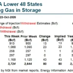 Natural Gas Futures Extend Losses Below $2.900 Following Unexpected EIA Storage Build